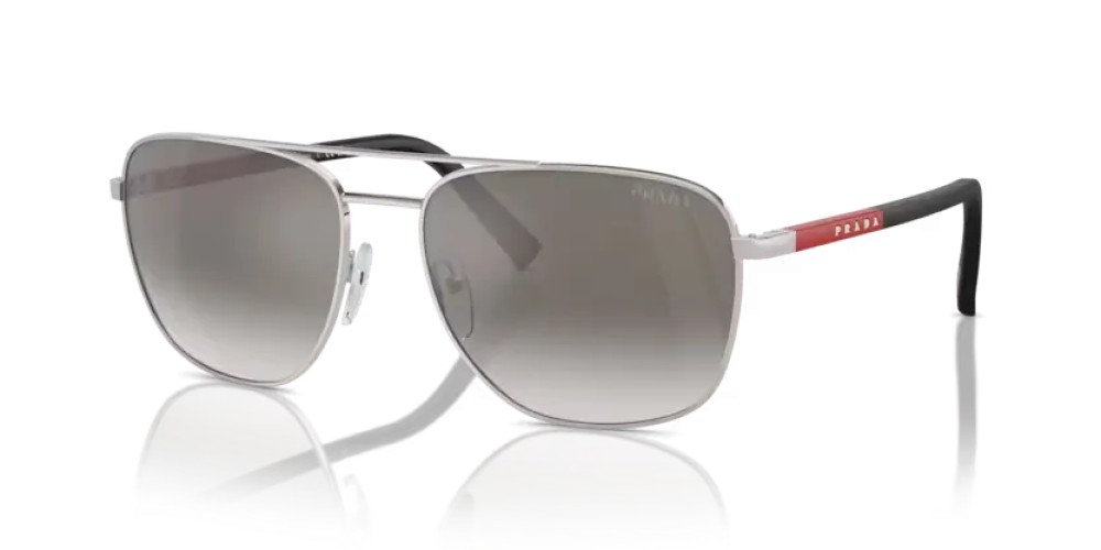Prada Linea Rossa PS 54ZS - 1BC02M - 60 Sonnenbrillen Silber Oval
