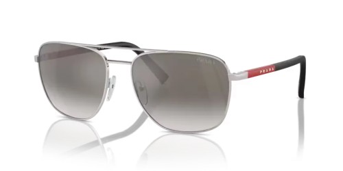 Prada Linea Rossa PS 54ZS - 1BC02M - 60 Sonnenbrillen Silber Oval