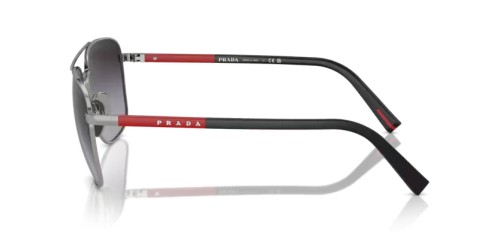 Prada Linea Rossa PS 54ZS - 5AV09U - 60 Sonnenbrillen Bläulich-Graues Metall Oval
