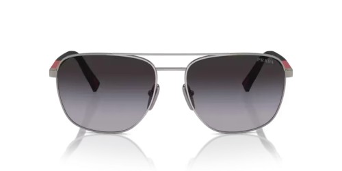 Prada Linea Rossa PS 54ZS - 5AV09U - 60 Sonnenbrillen Bläulich-Graues Metall Oval