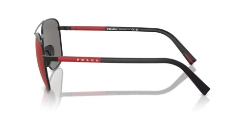 Prada Linea Rossa PS 54ZS - DG008F - 60 Sonnenbrillen Gummiert Schwarz Oval