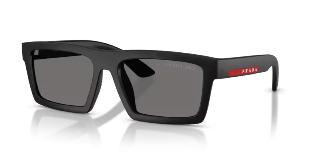 Prada Linea Rossa PS A07S - 1BO02G - 58 - MIT POLARISIERTEN GLÄSERN Sonnenbrillen Matt Schwarz Rechteck
