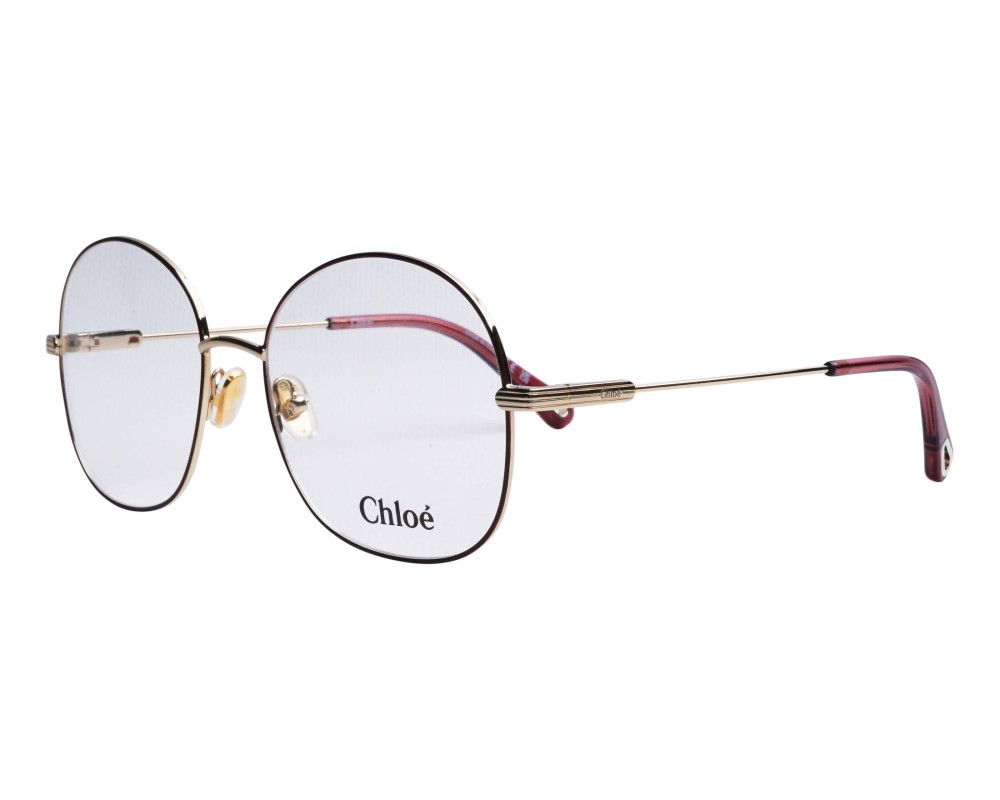 Chloé CH0138O - 003 - 55 Brillenfassungen Gold Rund