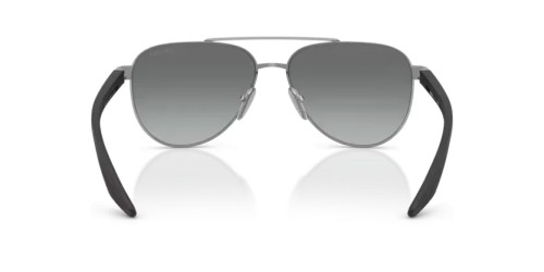 Prada Linea Rossa PS A52S - 5AV3M1 - 58 Sonnenbrillen Bläulich-Graues Metall Pilot (Aviator)