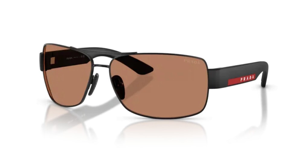 Prada Linea Rossa PS B52S - 1BO20D - 65 Sonnenbrillen Matt Schwarz Unregelmäßig