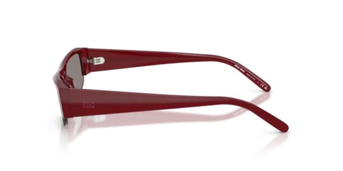 MIU MIU MU B07S - 21I80Q - 51 Sonnenbrillen Opal Burgunderrot Rechteck