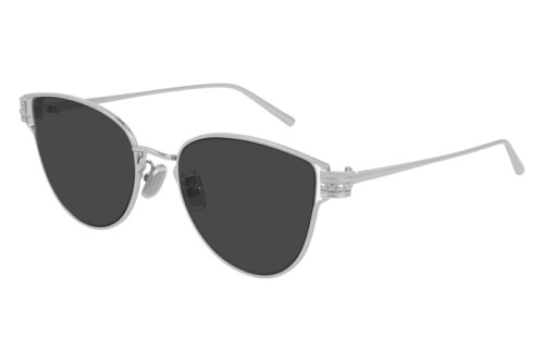 Boucheron BC0113S - 003 - 52 Sonnenbrillen Silber Kissenform (Abgerundet)