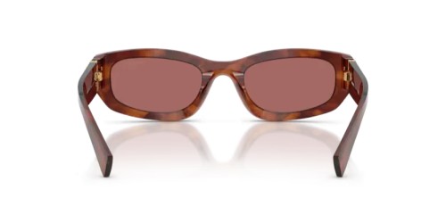 MIU MIU MU B04S - 26E80B - 53 Sonnenbrillen Gestreiftes Tabak Unregelmäßig
