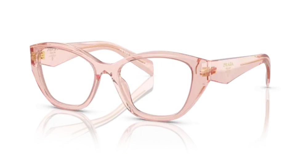 PRADA PR 21ZV - 19Q1O1 - 53 Brillenfassungen Transparent Pfirsich Unregelmäßig