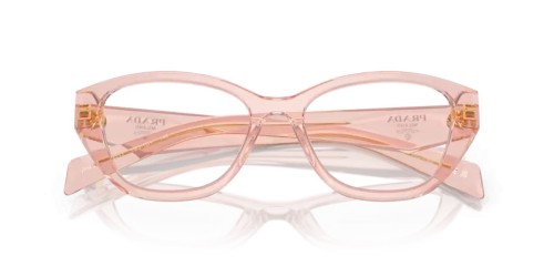 PRADA PR 21ZV - 19Q1O1 - 53 Brillenfassungen Transparent Pfirsich Unregelmäßig