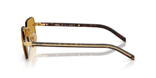 PRADA PR D55S - 5AK50P - 55 Sonnenbrillen Gold Rechteck
