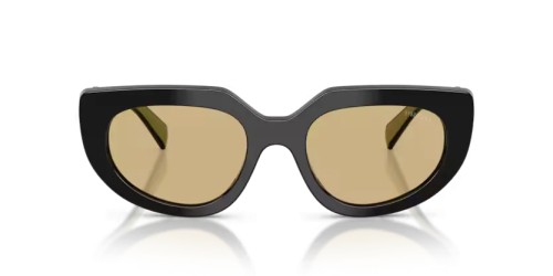 PRADA PR D02S - 03K10R - 53 Sonnenbrillen Schwarz Oval