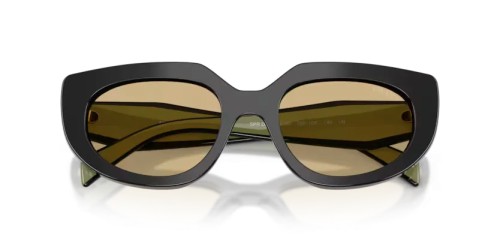 PRADA PR D02S - 03K10R - 53 Sonnenbrillen Schwarz Oval