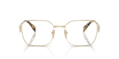 PRADA PR A51V - 14N1O1 - 53 Brillenfassungen Hellgold Unregelmäßig