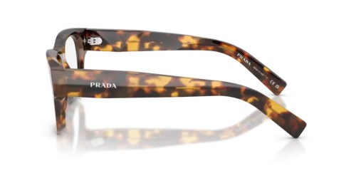 PRADA PR D08VU - 14L1O1 - 53 Brillenfassungen Honig Havanna Eckig