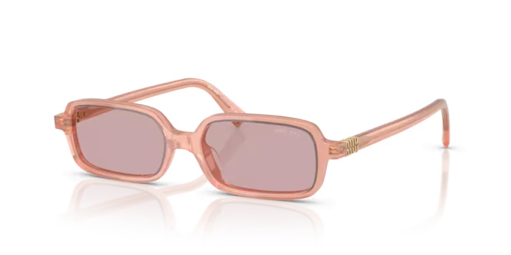 MIU MIU MU 11ZS - 20I60V - 51 Sonnenbrillen Opal Rosa Rechteck