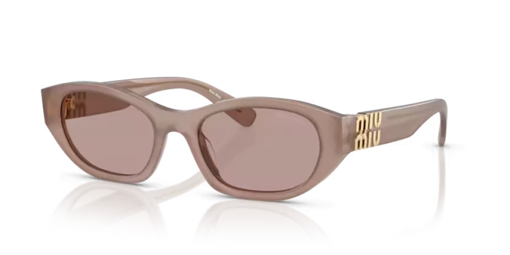 MIU MIU MU A03S - 28L20I - 53 Sonnenbrillen Grau Unregelmäßig