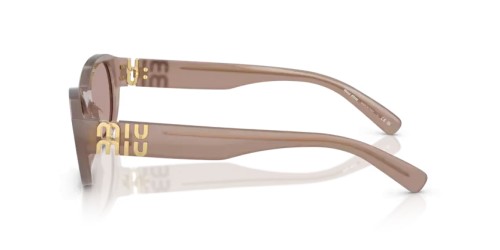 MIU MIU MU A03S - 28L20I - 53 Sonnenbrillen Grau Unregelmäßig