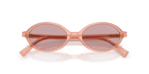 MIU MIU MU 04ZS - 20I60V - ​50 Sonnenbrillen Opal Rosa Oval