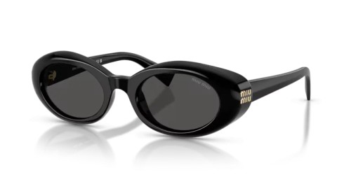MIU MIU MU B09S - 16K08Z - 52 Sonnenbrillen Schwarz Oval