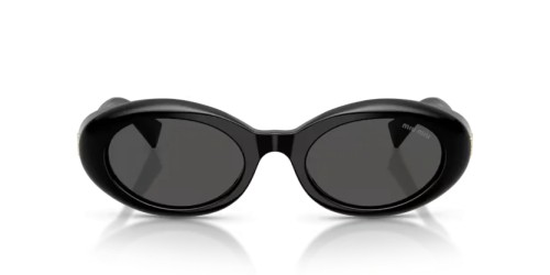 MIU MIU MU B09S - 16K08Z - 52 Sonnenbrillen Schwarz Oval