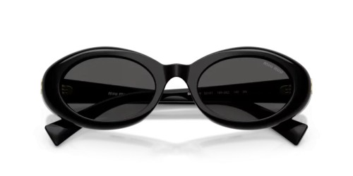 MIU MIU MU B09S - 16K08Z - 52 Sonnenbrillen Schwarz Oval
