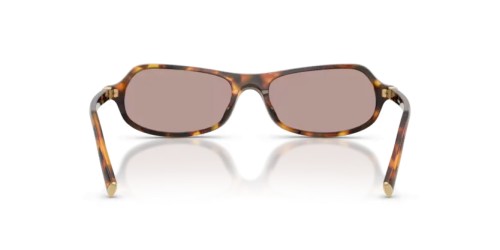 MIU MIU MU B10SU - 14L20I - 55 Sonnenbrillen Honig Havanna Unregelmäßig