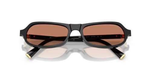 MIU MIU MU B10SU - 16K90Q - 55 Sonnenbrillen Schwarz Unregelmäßig