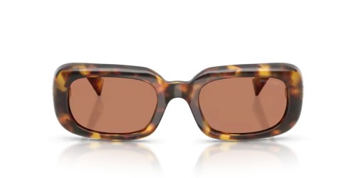 MIU MIU MU B13S - 14L90Q - 52 Sonnenbrillen Honig Havanna Rechteck