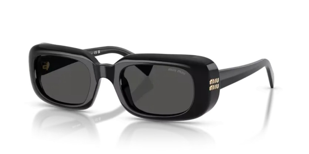 MIU MIU MU B13S - 16K08Z - 52 Sonnenbrillen Schwarz Rechteck