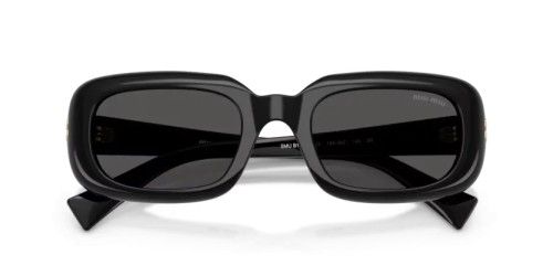 MIU MIU MU B13S - 16K08Z - 52 Sonnenbrillen Schwarz Rechteck