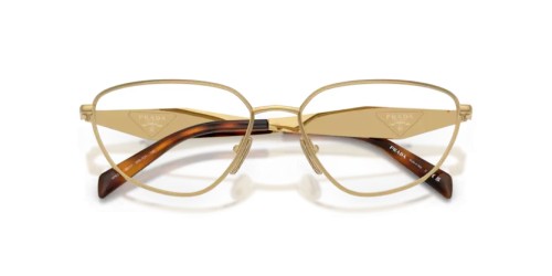 PRADA PR D52V - 5AK1O1 - 54 Brillenfassungen Gold Unregelmäßig