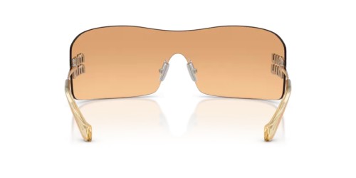 MIU MIU MU B53S - 1BC80Y - 144 Sonnenbrillen Silber Rechteck