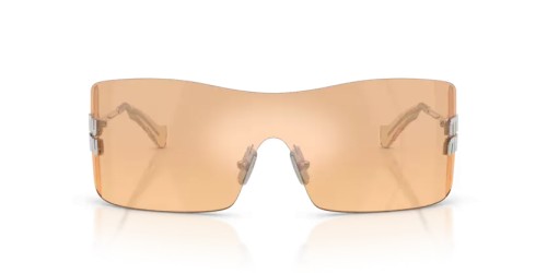 MIU MIU MU B53S - 1BC80Y - 144 Sonnenbrillen Silber Rechteck