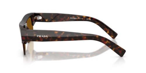 PRADA PR D12SU - 17N20V - 55 Sonnenbrillen Wurzel Schildkröte Rechteck