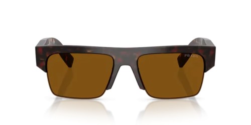 PRADA PR D12SU - 17N20V - 55 Sonnenbrillen Wurzel Schildkröte Rechteck