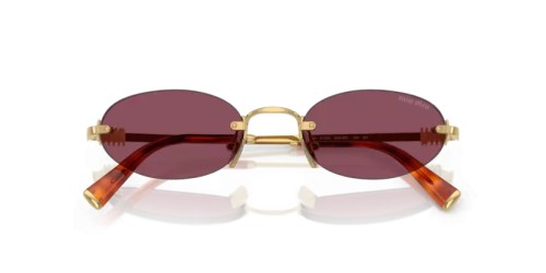 MIU MIU 0MU A54S - 5AK20Y - 51 Sonnenbrillen Gold Oval