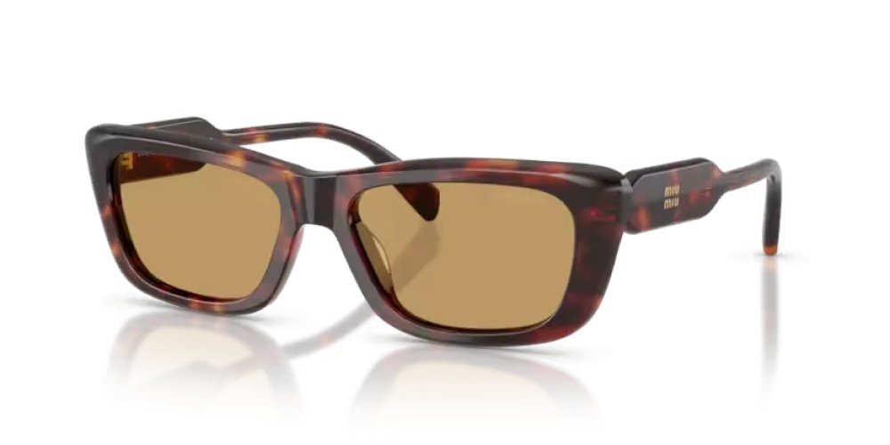 MIU MIU MU B12S - 27L10Y - 56 Sonnenbrillen Havanna Rechteck