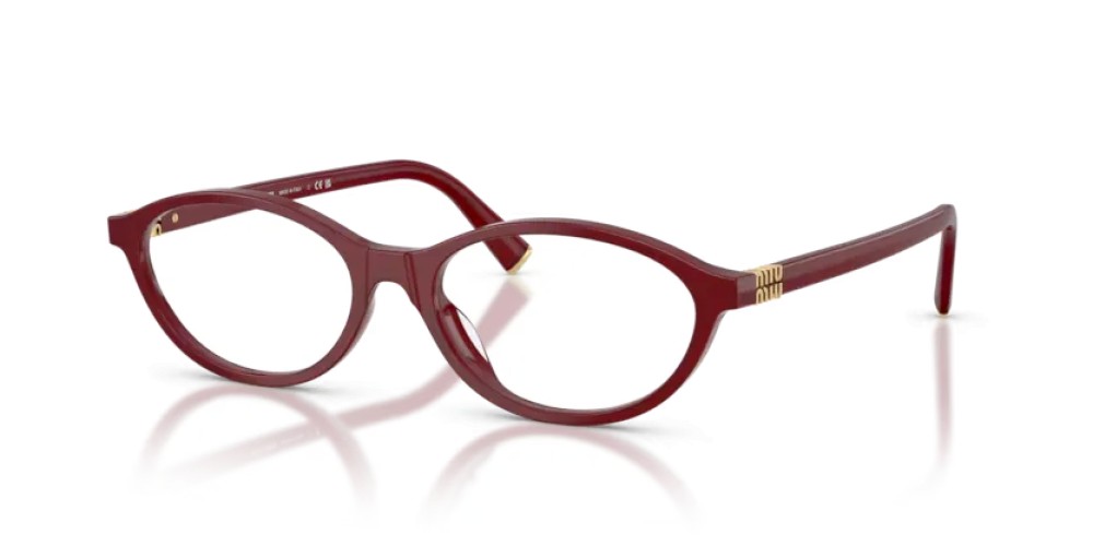 MIU MIU MU 09XV - 21I1O1 - 53 Brillenfassungen Opal Burgunderrot Oval