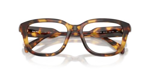 MIU MIU MU 02ZV - 14L1O1 - 53 Brillenfassungen Honig Havanna Rechteck