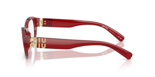 MIU MIU MU 03WV - 25M1O1 - 53 Brillenfassungen Scharlachrot Unregelmäßig