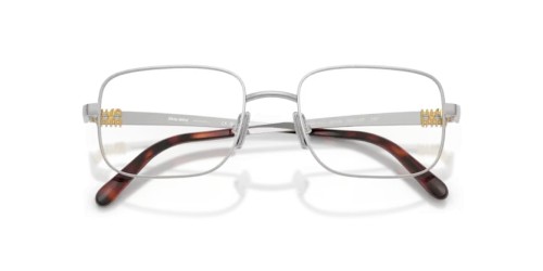 MIU MIU MU 51ZV - 1BC1O1 - 52 Brillenfassungen Silber Rechteck