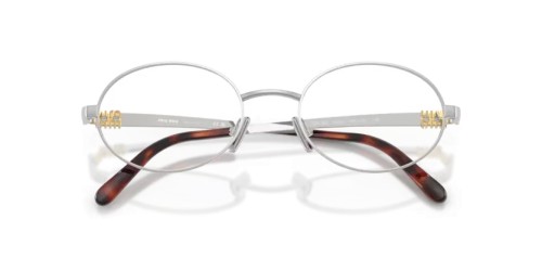 MIU MIU MU 50ZV - 1BC1O1 - 52 Brillenfassungen Silber Oval