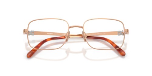 MIU MIU MU 51ZV - ZVF1O1 - 52 Brillenfassungen Rosa Gold Rechteck