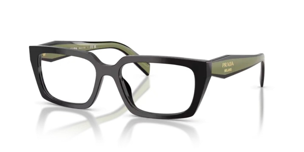 PRADA PR D05V - 03K1O1 - 53 Brillenfassungen Schwarz Rechteck