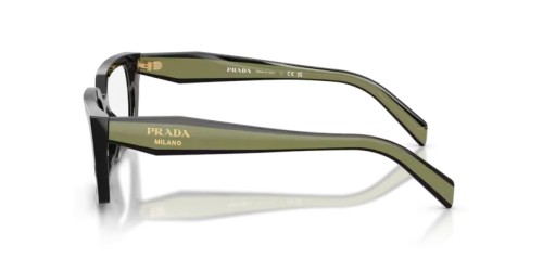 PRADA PR D05V - 03K1O1 - 53 Brillenfassungen Schwarz Rechteck