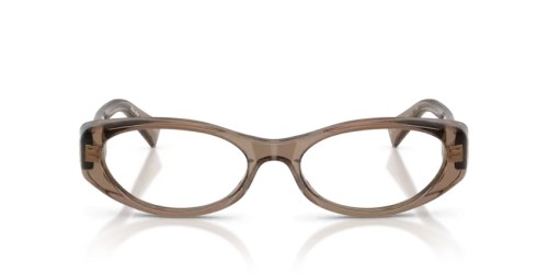 MIU MIU MU 03ZV - 26M1O1 - 55 Brillenfassungen Durchscheinend Braun Oval