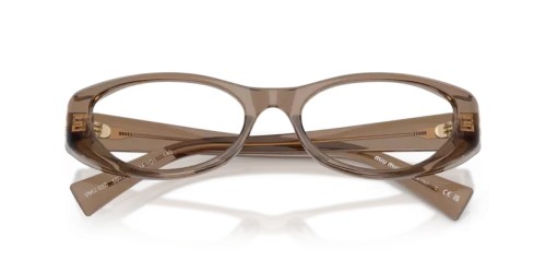 MIU MIU MU 03ZV - 26M1O1 - 55 Brillenfassungen Durchscheinend Braun Oval