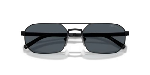 PRADA PR D53S - 7AB70B - 55 Sonnenbrillen Satinschwarz Unregelmäßig
