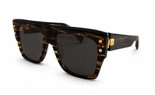 Balmain BPS-100 B-I - B - 56 Sonnenbrillen Havanna Quadratisch